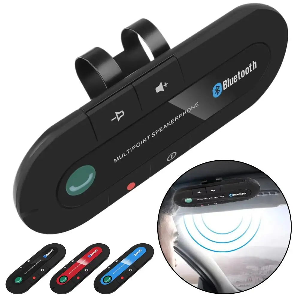 

Автомобильный Bluetooth-динамик для козырька, комплект громкой связи, беспроводной спикерфон для звонков, автомобильный Bluetooth-аудиоприемник, аксессуар O6n8