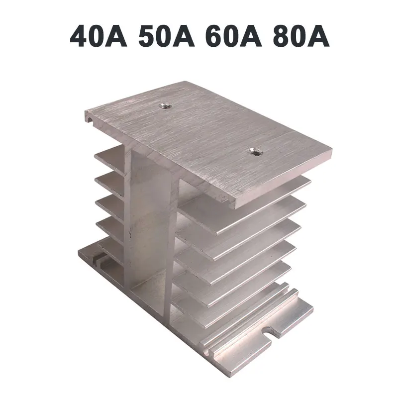 40A 60A Solid State Relay Heat Sink Single Phase SSR Heatsink H-50