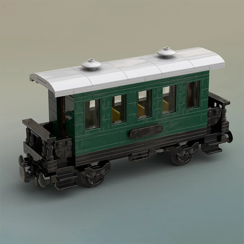 

MOC Small Passenger Car, city trains, trains, 2-axis building block models, children's toys, building blocks, Christmas gift