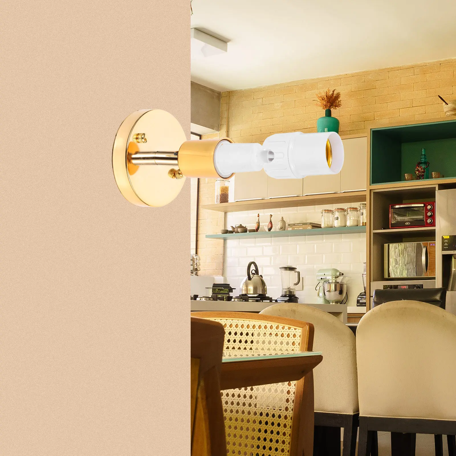 

4Pcs Lamp Socket Extender Adapter Adjustable Light Bulb Extension Socket for Indoor Outdoor Lighting Accessories E27 Base
