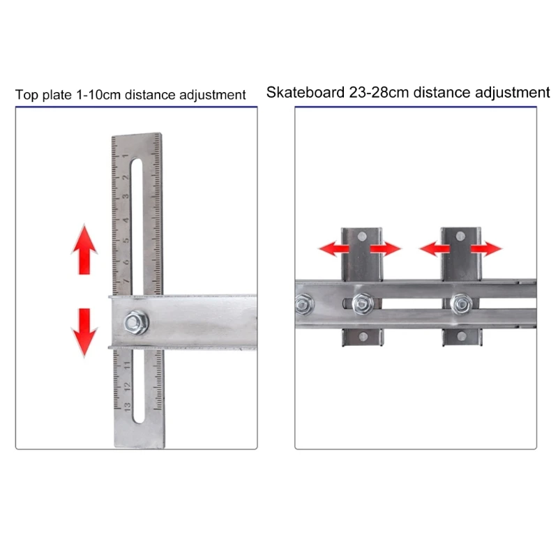 Keyboard Shelf Runners Keyboard Drawer Tray Hardware Metal Drawer Runners for Underdesk Platform Shelf 350mm