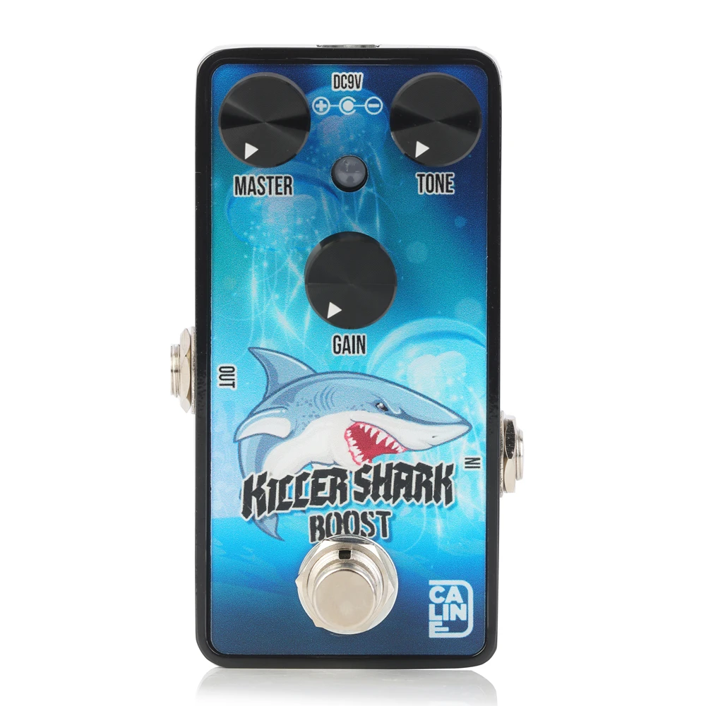 Caline G013 Pedal de efecto de guitarra Killer Shark Boost True Bypass, piezas y accesorios de guitarra eléctrica