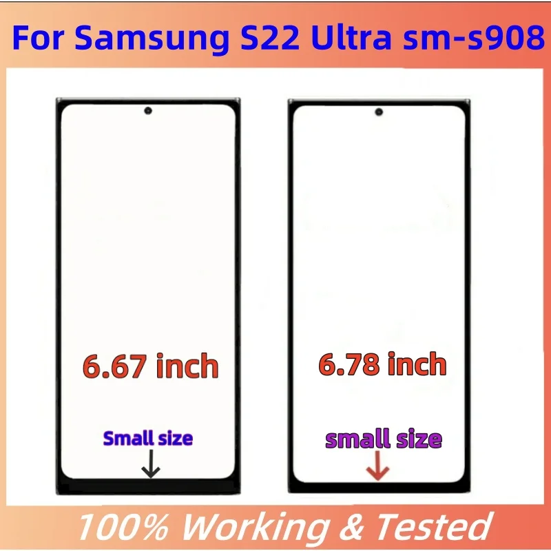 Super OLED S22 Plus 5G LCD For Samsung Galaxy S22Ultra 5G S908B S908U With Frame S22 5G S901U/B display Touch Screen Replacement