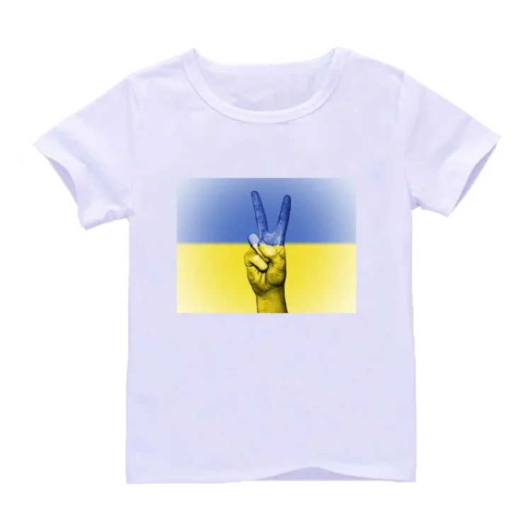 Funny Ukraine Love T Shirt Ukrainian Sunflower Art T-Shirt Harajuku Kids Tshirt Boys Girls Short Sleeve Tops