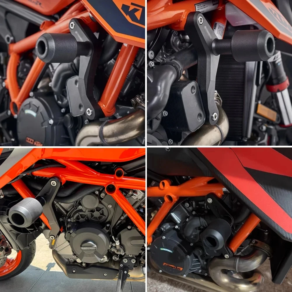 Crash Protection de rendimiento para Super Duke R 1390 2024+ Motocross Frame Sliders Crash Protector