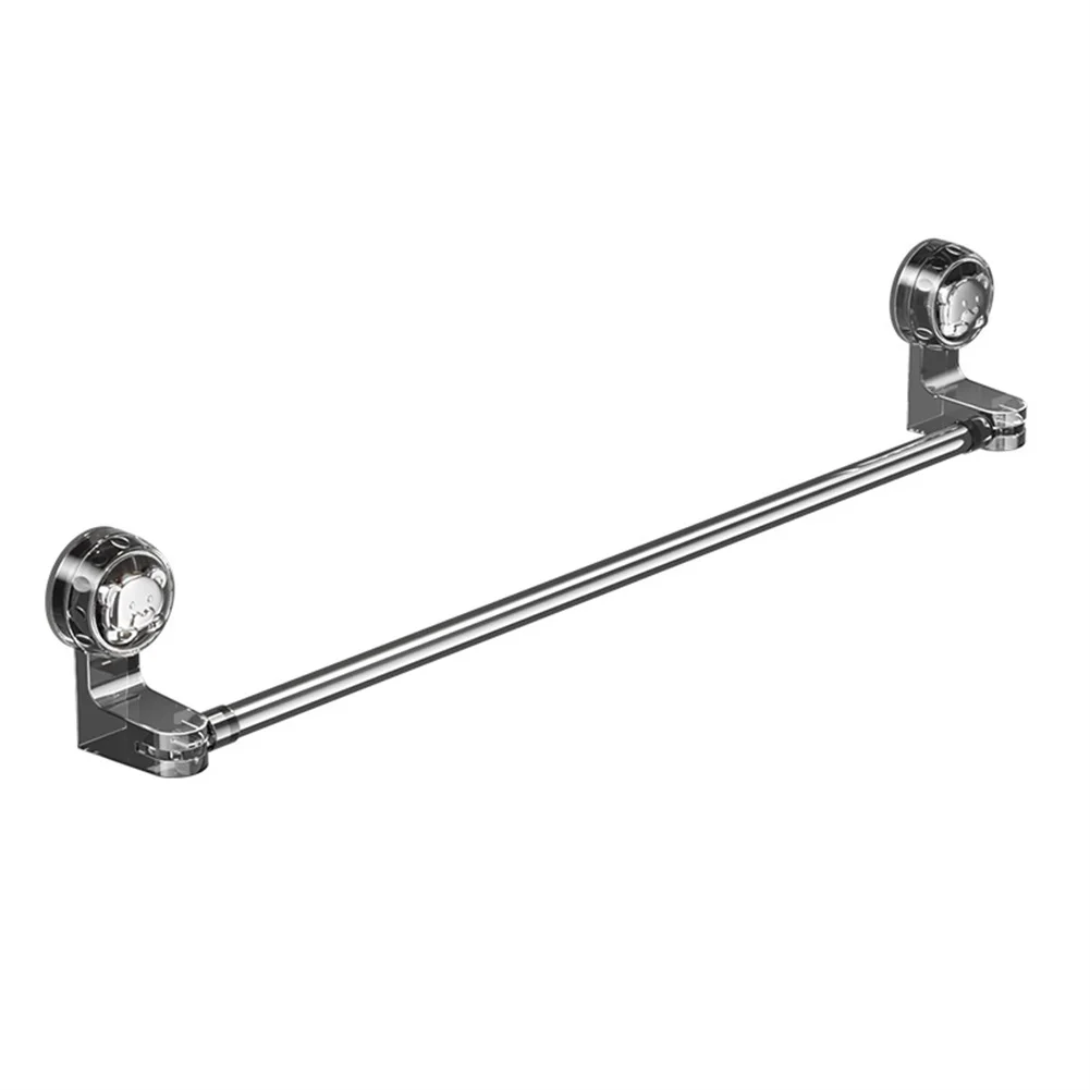 Removable Suction Cup Towel Rack Adjustable 30 60 Inch Stainless Steel Bathroom Towel Holder Damage Installation
