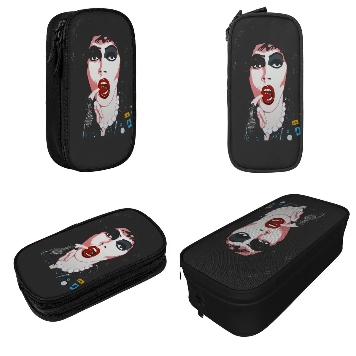 The Rocky Horror Picture Show Poster Pencil Case Fun Pen Box Bags Kids Large Storage School Supplies Gift Pencil Box