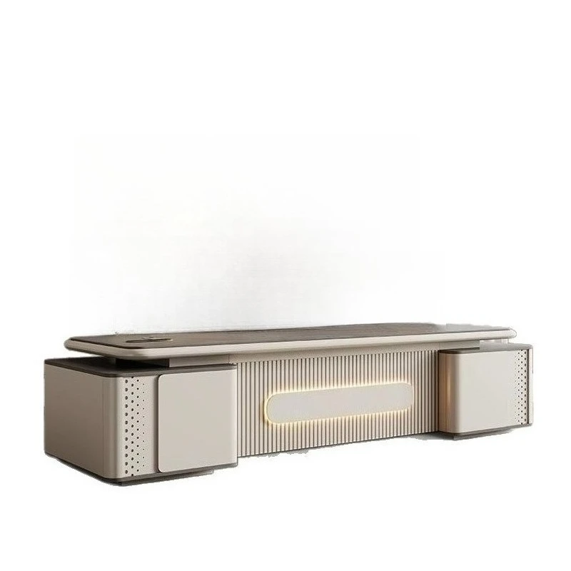 

Light luxury boss table combination, simple painted desktop, president and chairperson of the board
