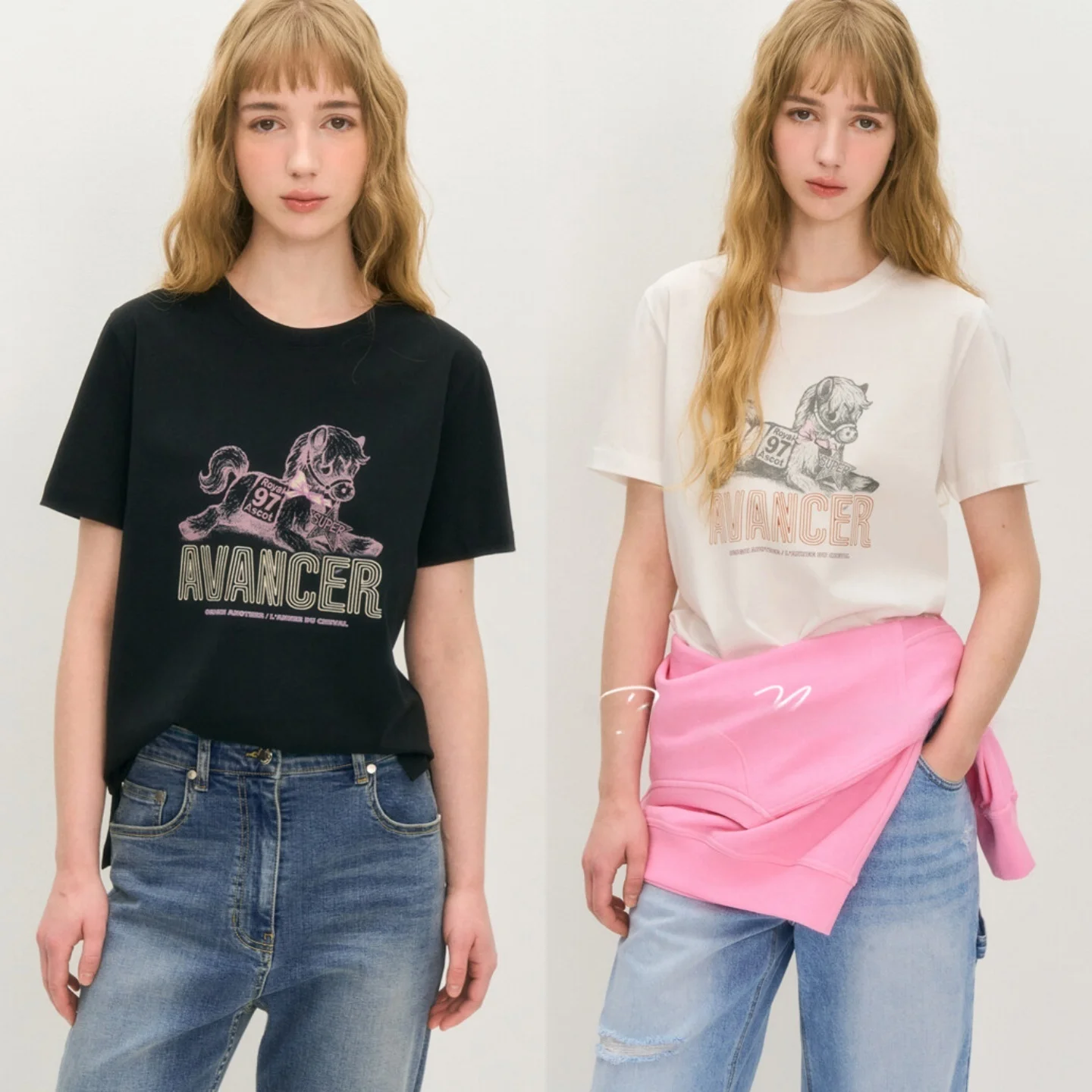 

Slimming Effect Knitted T-Shirt Korean Style Commute Cartoon Letter Short Sleeve Paper Person Old Money Style Breathable Skin...