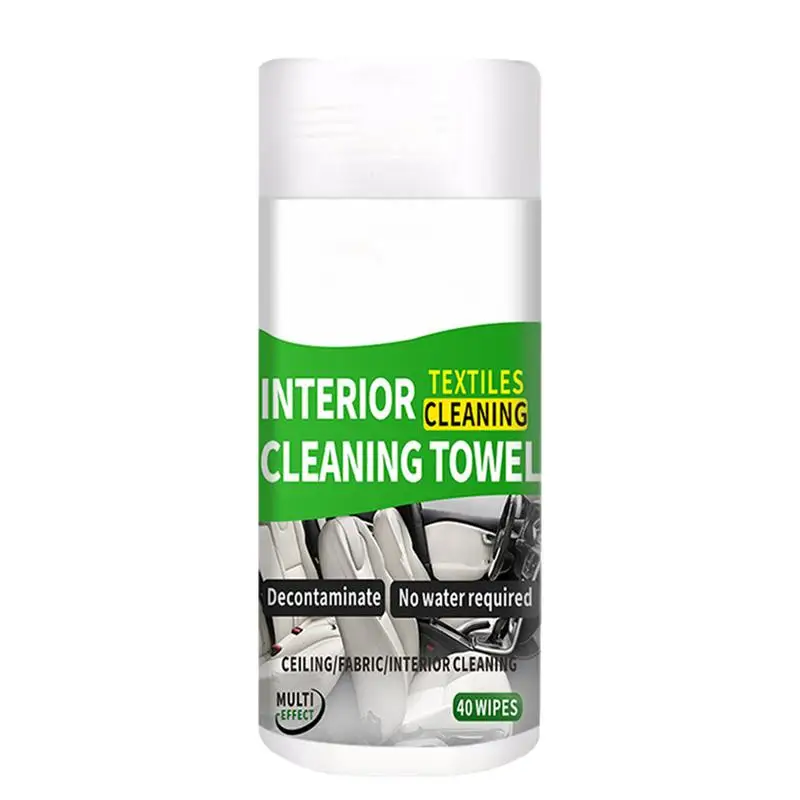 

Car Interior Cleaning Wipes Multipurpose No Wash Car Wipes Car Cloth Cleaning Wipes 40 Wet Tissue Wipes For Cleaning Vehicles