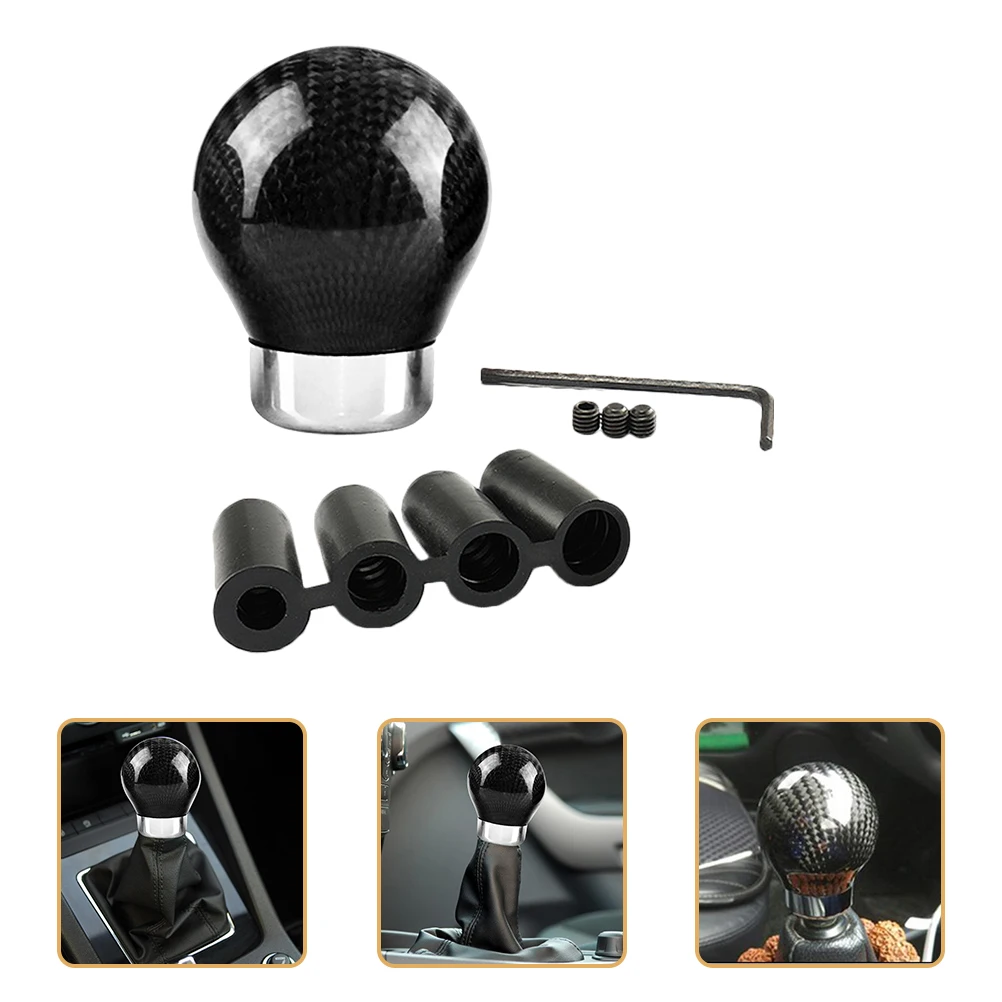 

1 set Carbon Fiber Gear Shift Knob Shifting Handle Universal Car Accessories Smooth Surface Ergonomic Design Premium Material