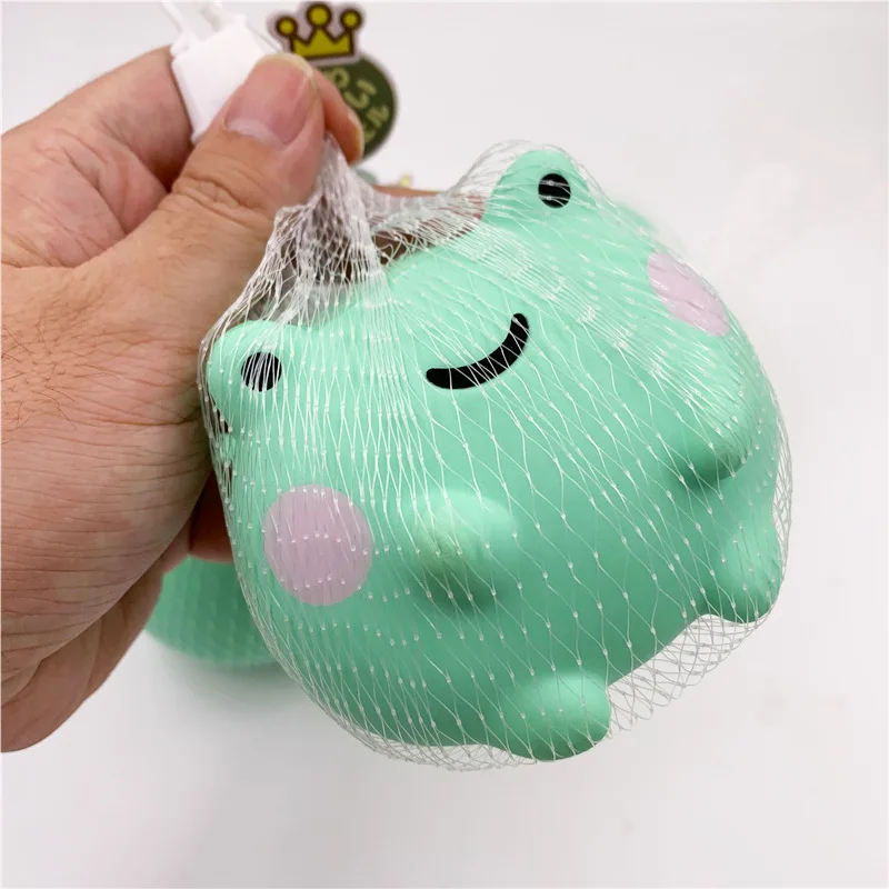 

Cartoon Cute Chubby Frog Soft PU Slow Rebound Toys Children's Stress Relieving And Venting Toys Frog Pinch Music Fidget Toys