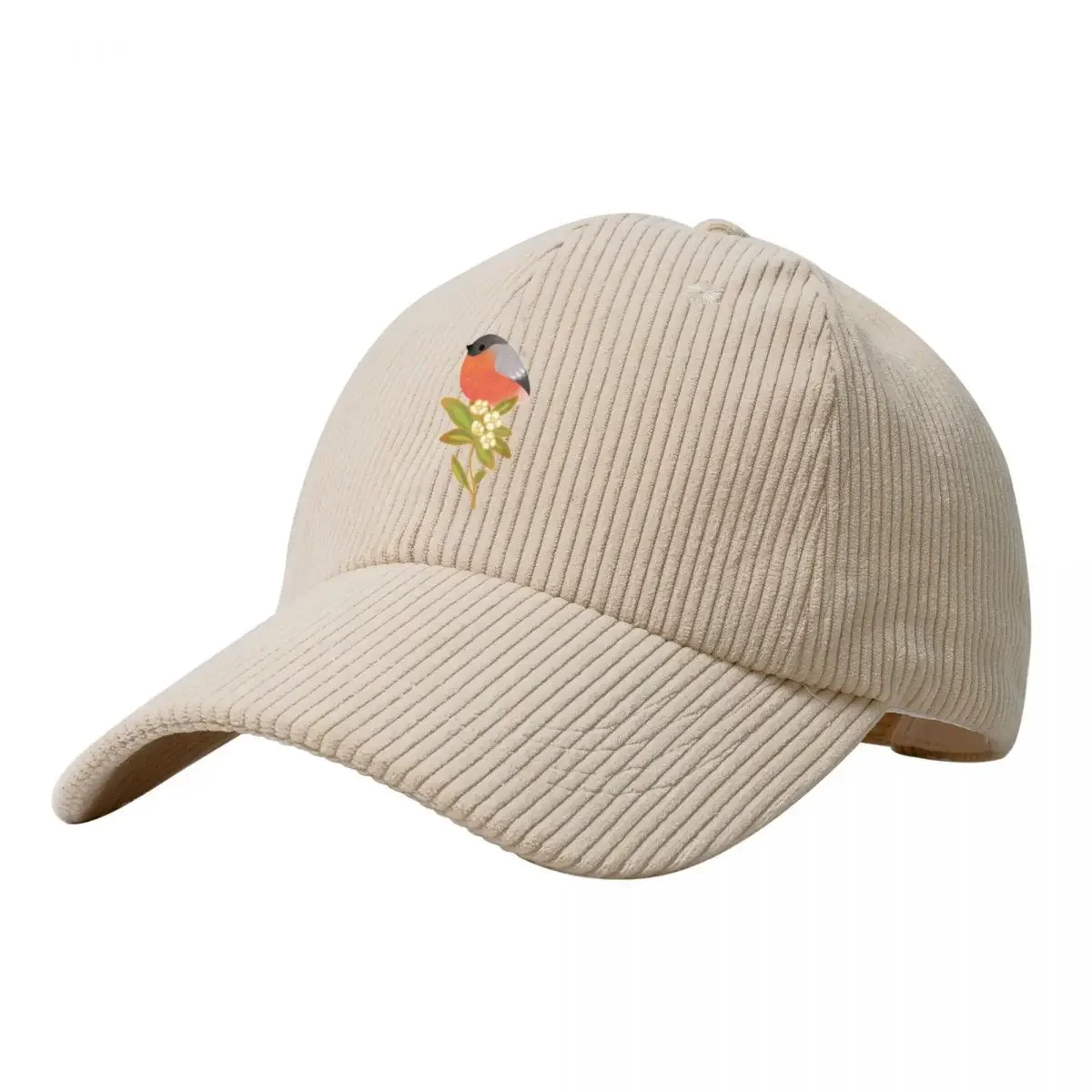 Homens E Mulheres Eurasian Bullfinch 2 Corduroy Baseball Cap Hat, Cosplay Hood  Marca De Luxo