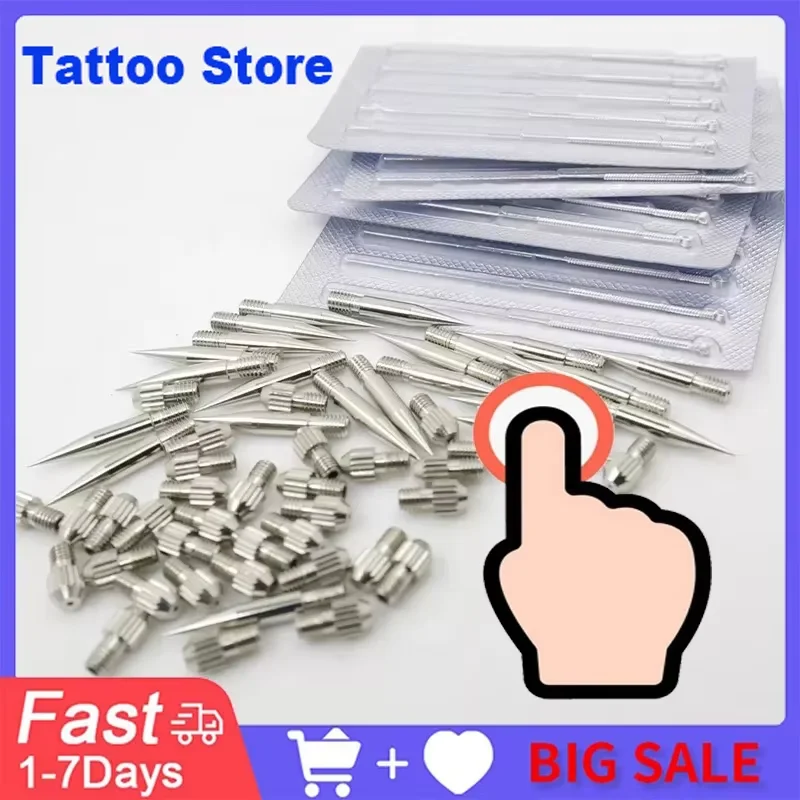50pcs Sterile Tattoo Needles PMU Replace Needle for Professional Microblading Eyebrow Lip Permanent Makeup Supplies