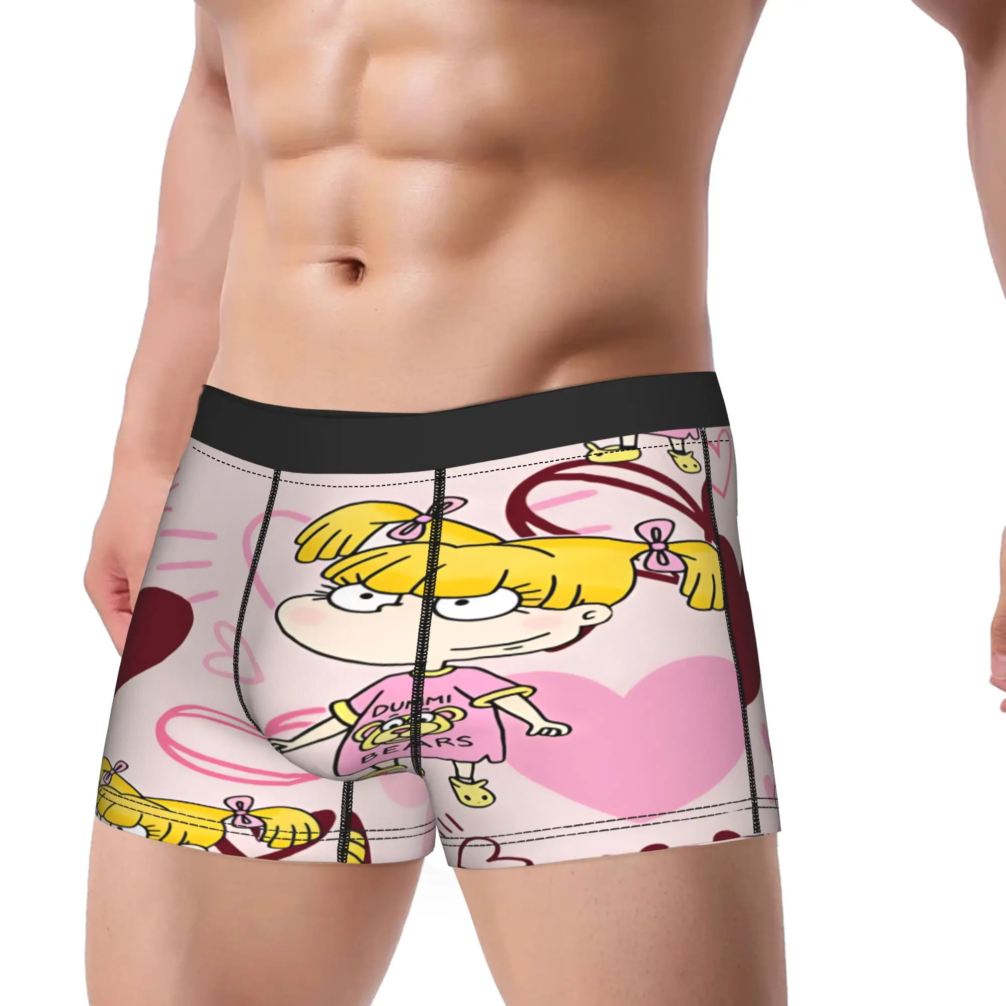 Rugrat Character Underwear  Man Boxer Brief Comfortable Boxer Shorts Quality Pattern Large Size Underpants