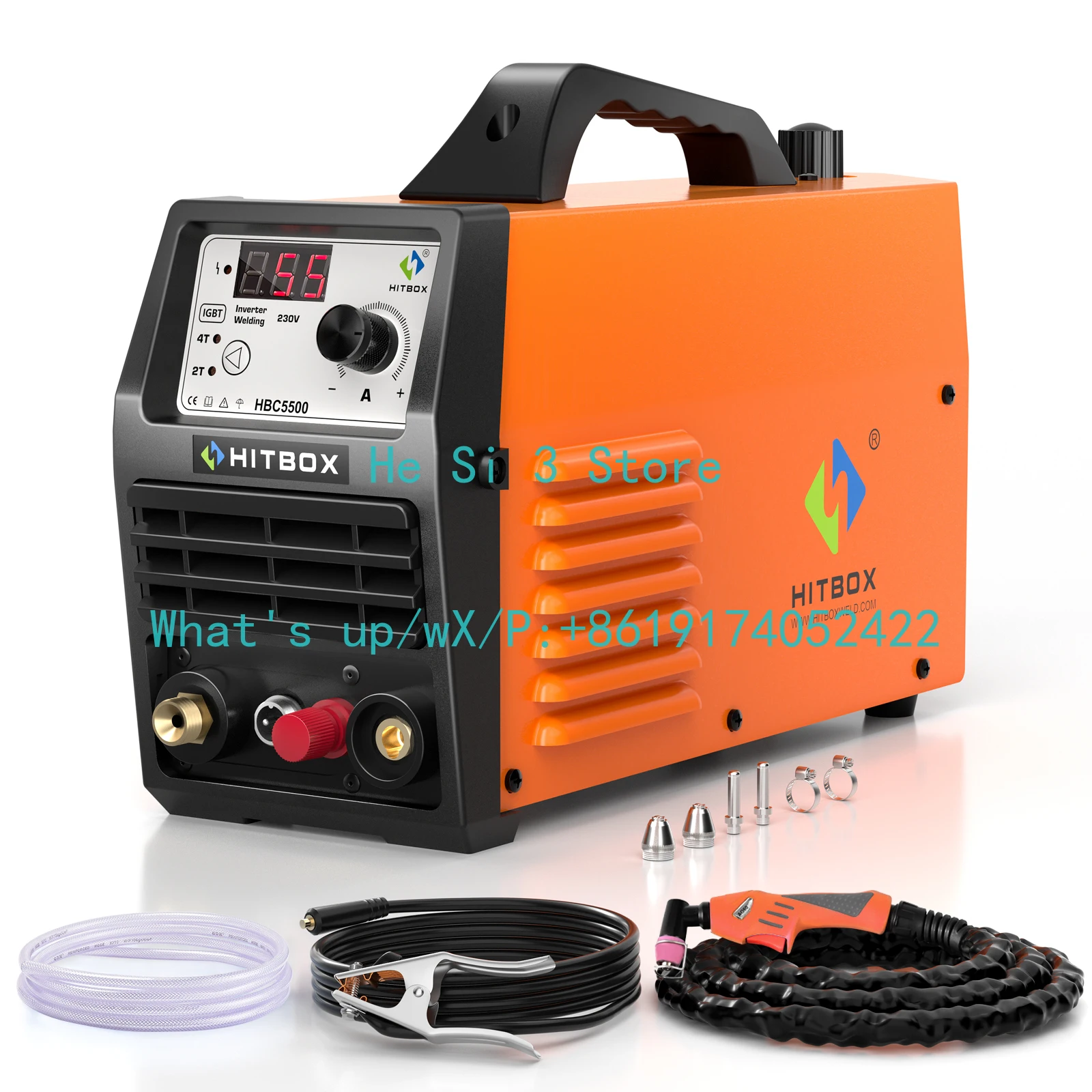 HITBOX HBC5500 Plasma Cutter Welding Machine Fit 0.1-13mm Aluminum Copper Carbon Galvanized Stainless Steel 2T/4T Machine