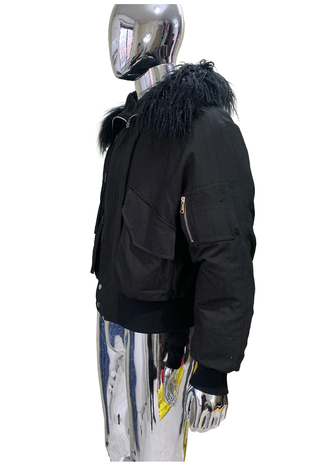 Men's 2025 Autumn New Loose Curved Sleeve Hooded Padded Thickened Warm Chic Jackets Men's Zipper Pocket Decorative Jacket Coats