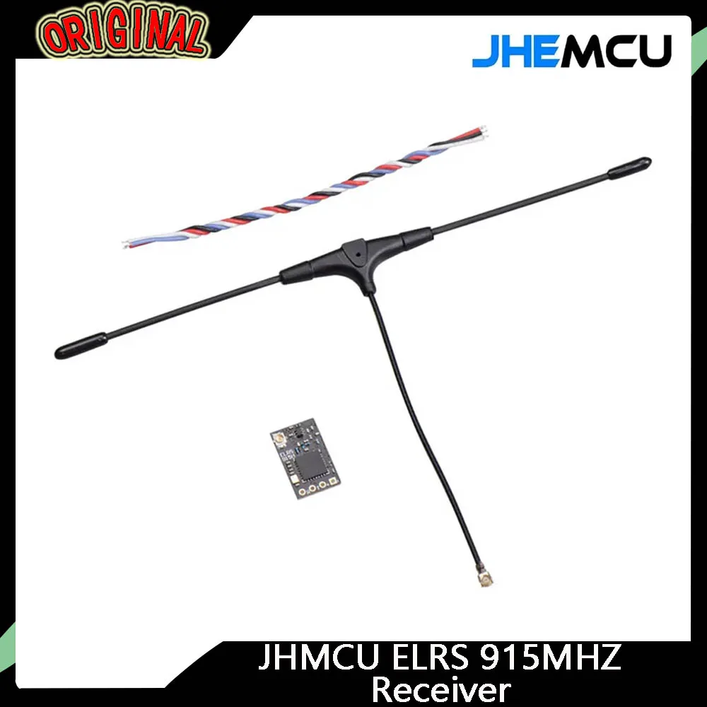 

JHEMCU ELRS 915MHZ Radio Nano Long Range Receiver Open Source and High Refresh Rate Subminiature RX for FPV Freestyle Drone