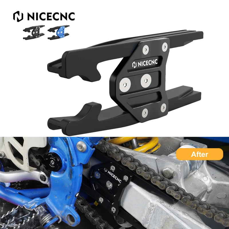 NICECNC Billet Aluminum Chain Slider Guide Protector Swingarm Guard For Yamaha YZ85 2002-2021 2020 YZ85 Team Yamaha 2011-2014