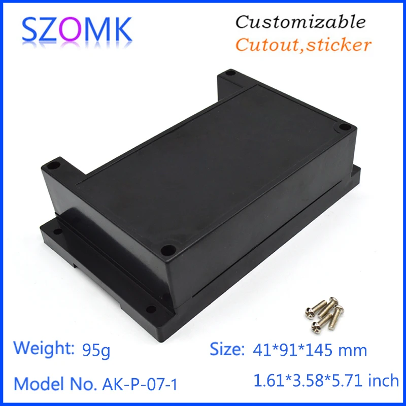 SZOMK Plastic Din Rail Box with Terminal Block for Electronic Equipment for Smps
