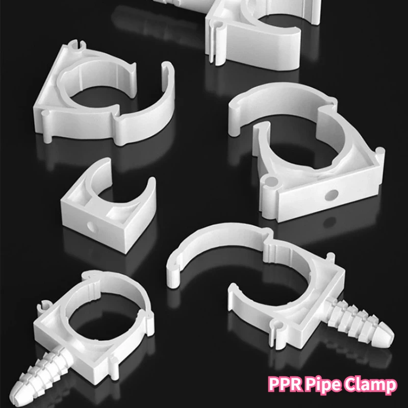 10pcs 20/25/33MM PPR Pipe Clamp Connector Garden Irrigation Aquarium Fish Tank Watering Adapter Holder Fixed Snap Fittings