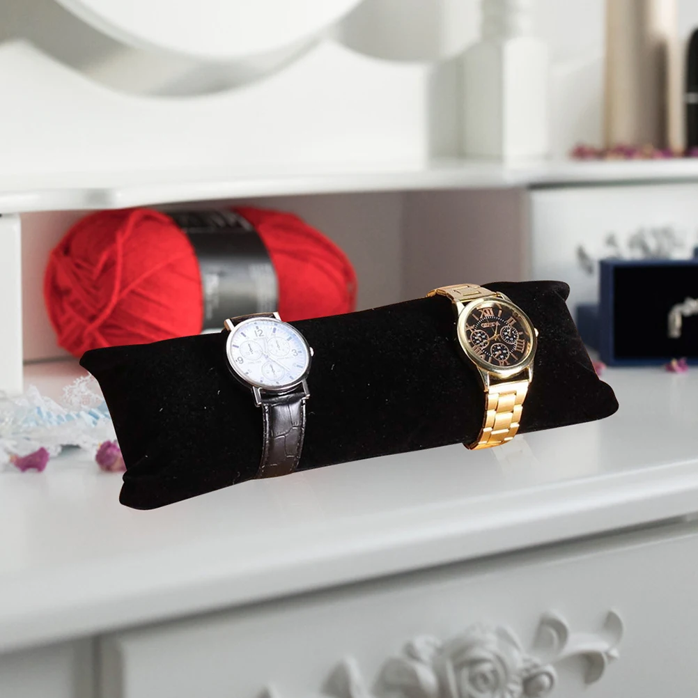 

Long Watch Display Pillow Velvet Jewelry Pillow Black Flannel Bracelet Necklace Holder 60cm Long Velour Pillows for Watches