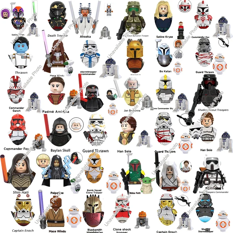 Hot Speelgoed Kloon Star Wars Mandalorians Bouwsteen Stormtroopers Luke Skywalker Boba Fett Obi-Wan Dath Vader Action Figure Speelgoed