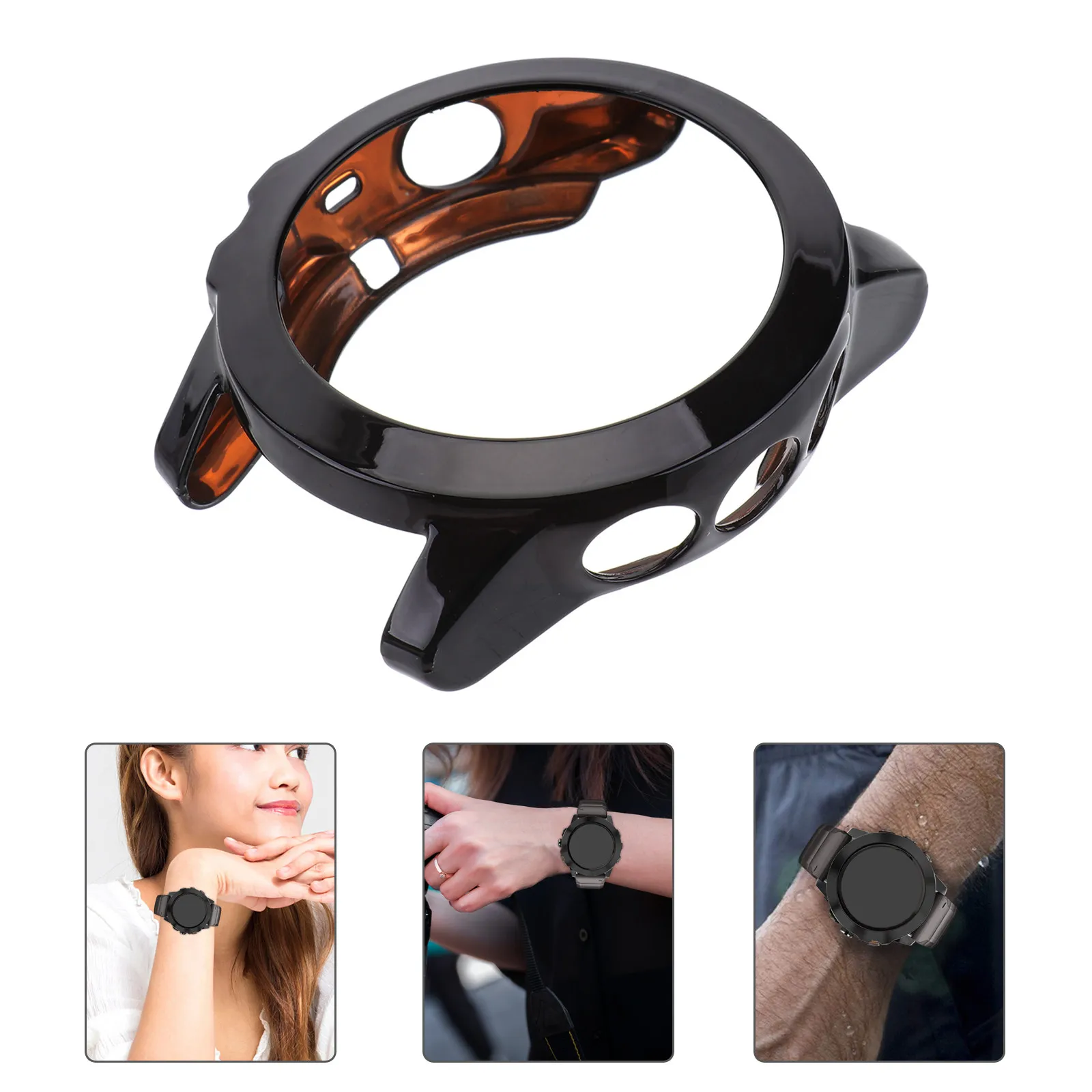 

1Pcs Electroplated Tpu Watch Protective Shell Full Coverage for 5X Super Light Drop Proof Dust Resistant Easy