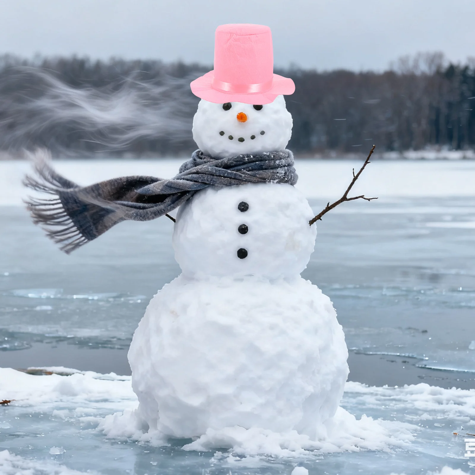 

3pcs Snowman Costume Kit Holiday Party Dress Up Set For Family Christmas Winter Festive Event Outdoor Fun Snowman Dress Up