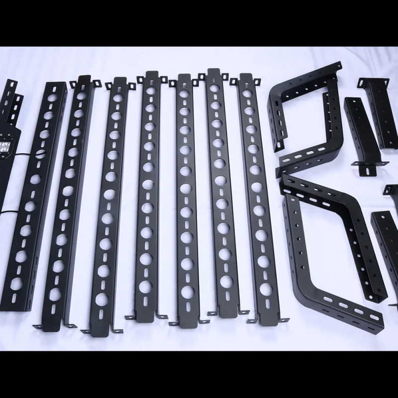 

Heavy Duty Universal Adjustable Steel Roll Bar With Ladder Design Aftermarket Ute Tub Pickup Truck Bed Storage Mount Accessories