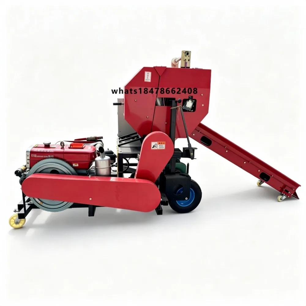Engine Small Square Baler Machine Hay Pressing for Farm Automatic High Efficiency Heavy Duty Durable Professional