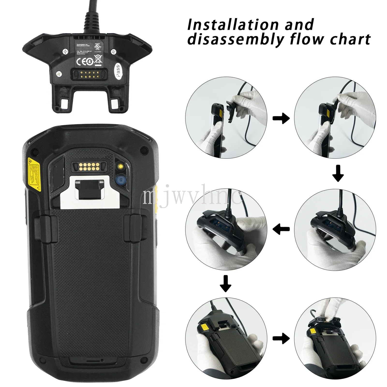 Imagem -03 - Cabo Usb Carregamento de Dados para Zebra Tc72 Tc77 Substitui Cbl-tc7x-usb101 Tc70 Tc75