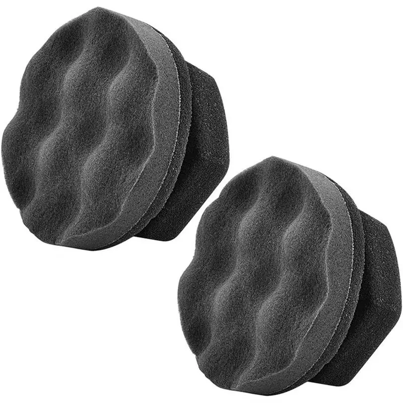 Reusable Hex-Grip Tire Detailing Tool For Applying Tire Shine, 2 Pack Large Tire Dressing Applicator Pad