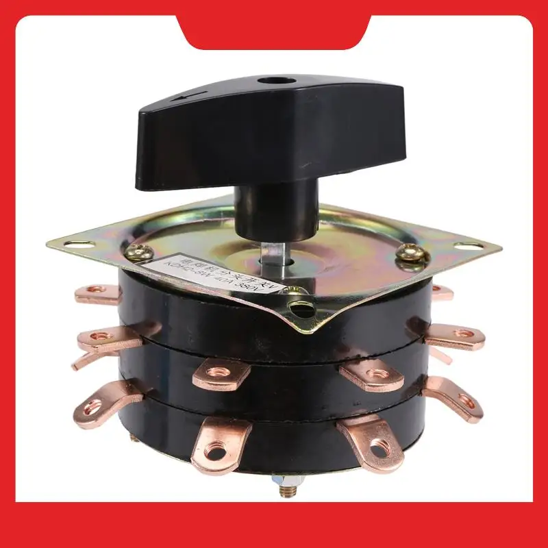 

A32HOT-Welde Switch KDH-40 / 2-8 Contactor 8 Bit 2 Phase 16 Pin 40A Welding Machine Switch Rotary Switch Copper Needle Silver Pl