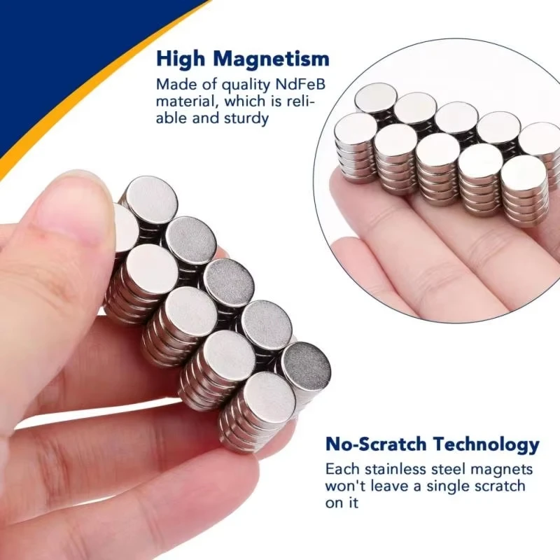 10/20/50Pcs 10x2 Super Strong Magnet 10mm X 2mm Round Magnetic NdFeB Neodymium magnet N35 Powerful Disc imanes 10*2/10*3/10*1mm