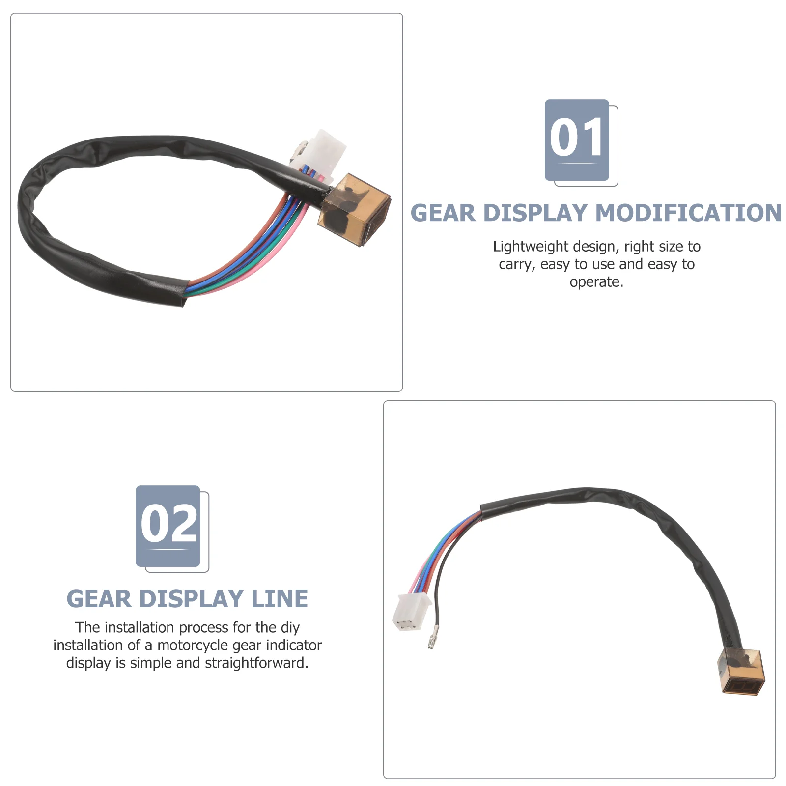 Motorcycle Gear Display Bike Speedometer Indicator Line -bike Handlebar Switch Part