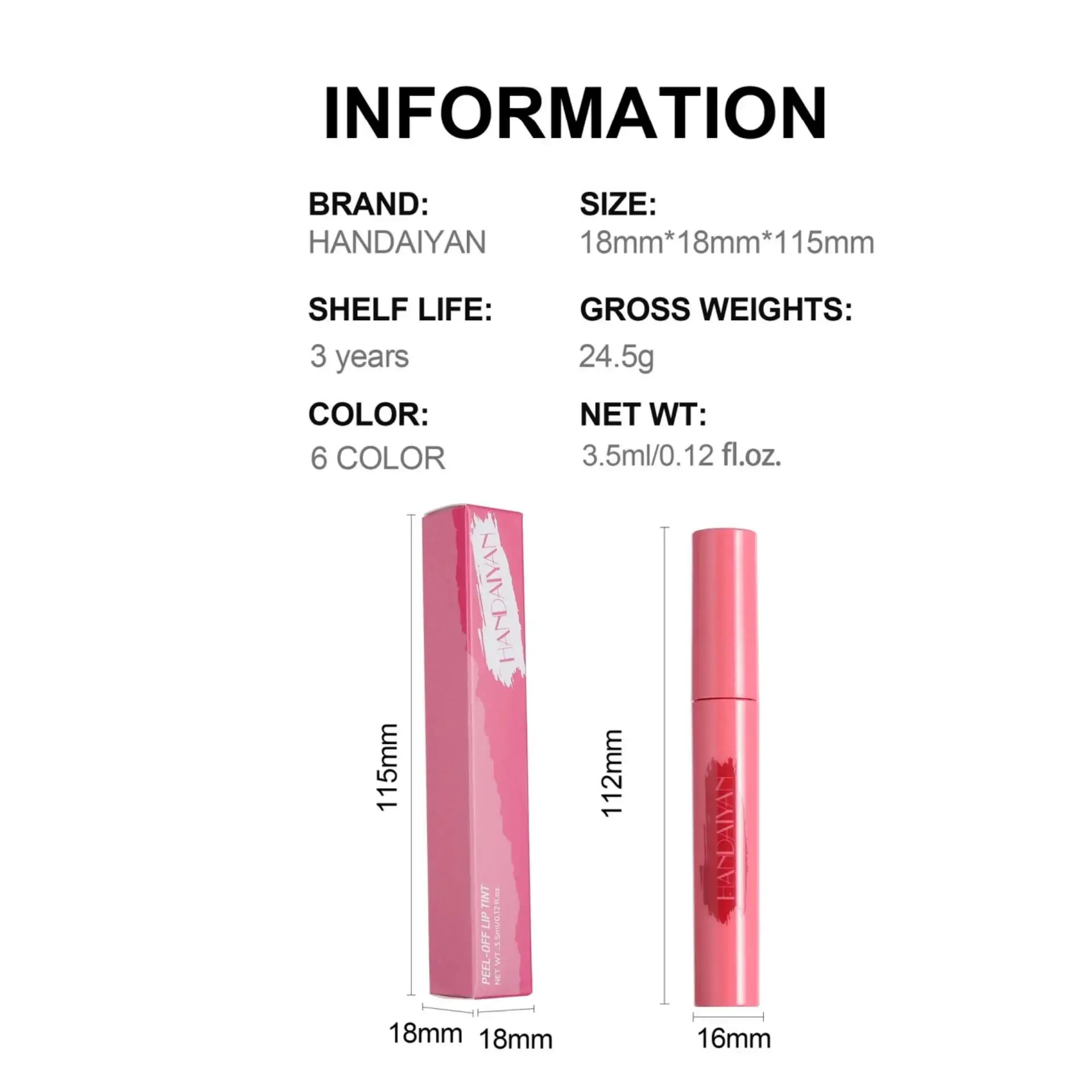 6 colori opachi tinta labbra lunga durata peel off tatuaggio lip liner lucentezza sexy strappo macchia cosmetici per le donne