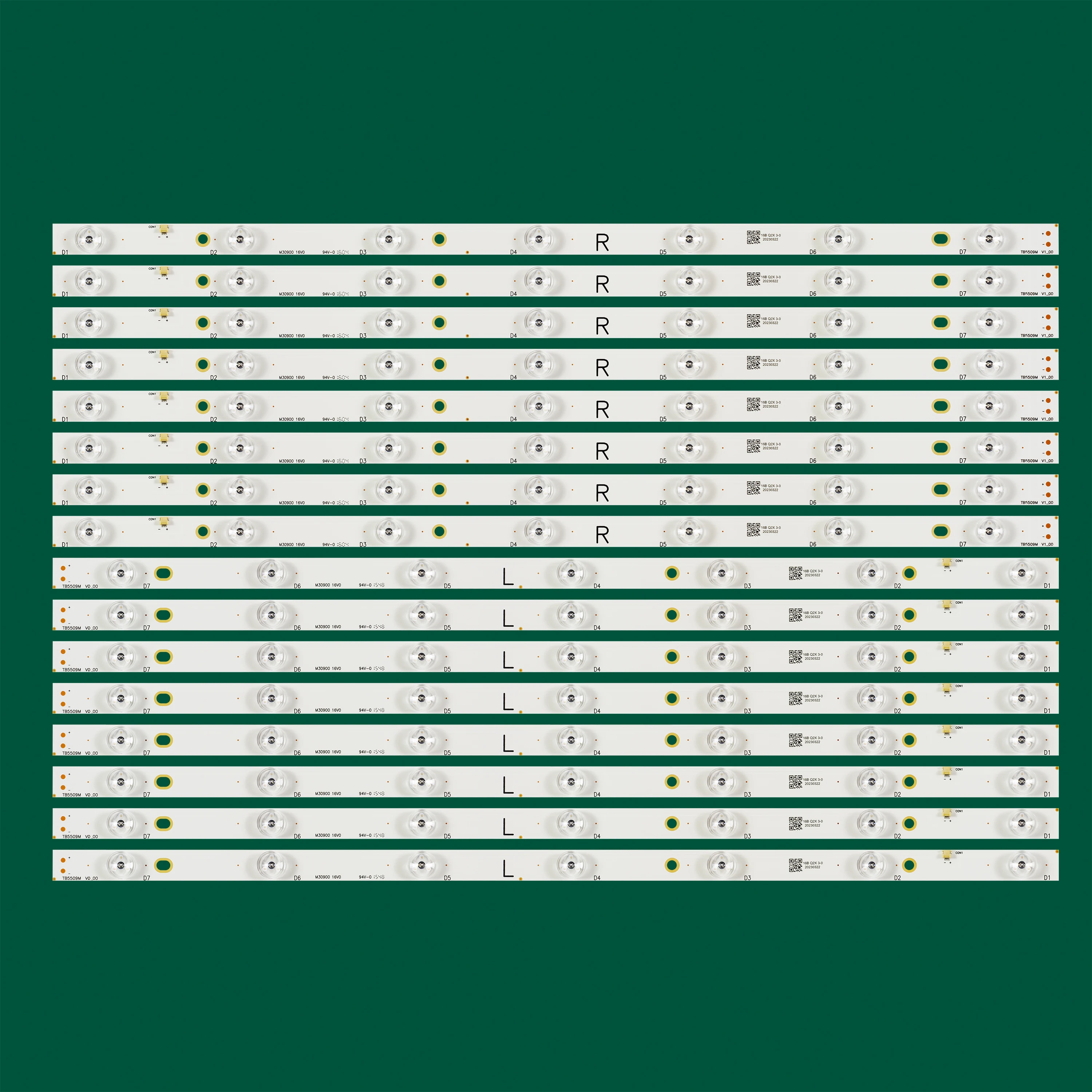 

LED Strip for TX-55AX630B TX-55AX630E TX-55DX600B TX-55DX600E TX-55DX650B TH-55DX650M TX-55DS500B 55DS500E 550TV01 550TV02 V4