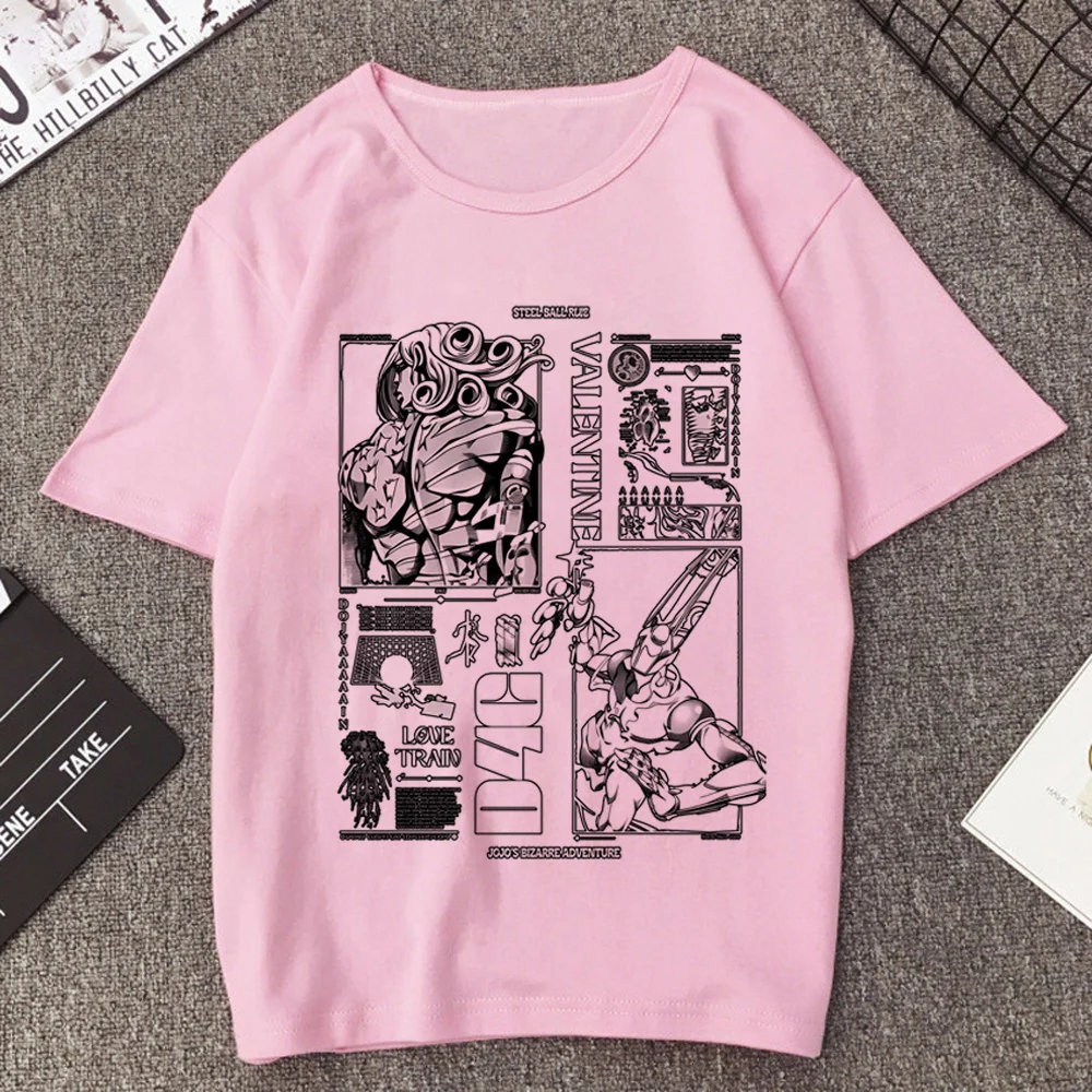 Steel Ball Run Jojo Bizarre Adventure t-shirt teen y2k grunge dollette cutecore t shirt y2k emo grunge aesthetic funny
