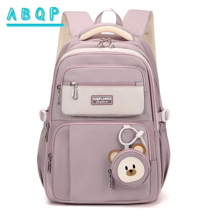 New Girls Backpack Luxury Brand Cartoon Cute Girls School Bag Large Capacity High Quality Lightweight Fashion Casual Backpack