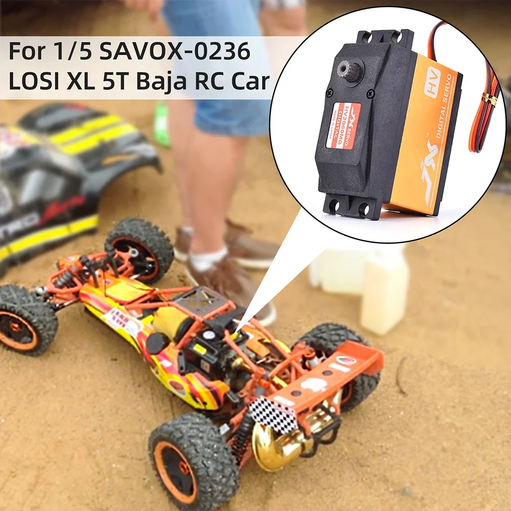 JX RC Servo RC DIY Toys PDI-HV2060MG 60KG High Torque 180° Digital Metal Gear For 1/5 Baja RC Car Crawler Boat Helicopter Model