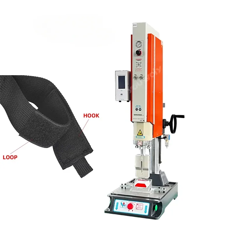 Digital LCD Ultrasonic Plastic Welding Machine 15Khz 2600W  Welder for Hook and Loop Fastener Tape 