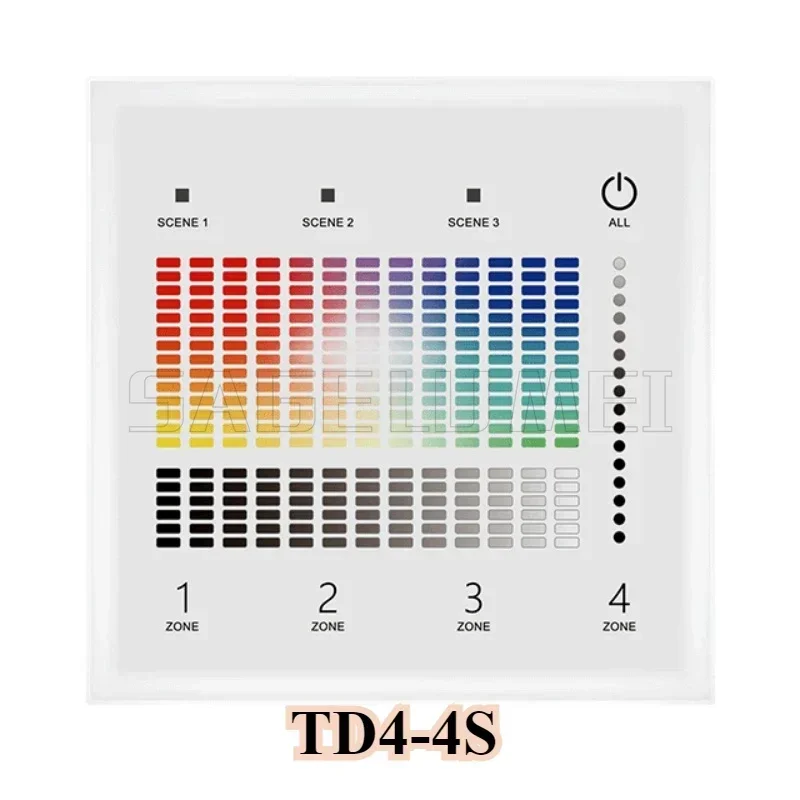D4-WPS D4-E D4-XE D4-L TD4-4S DMX Decoder Numeric RGBW/Single Color/CCT RGB Led Panel Din Rail/Multiple Dimmer DMX512 Decoder
