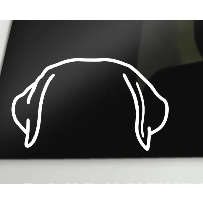 Car sticker  Labrador Car Decal Sticker Lab Ears Decal Dog Bumper Sticker Window Laptop 15CM PVC KK