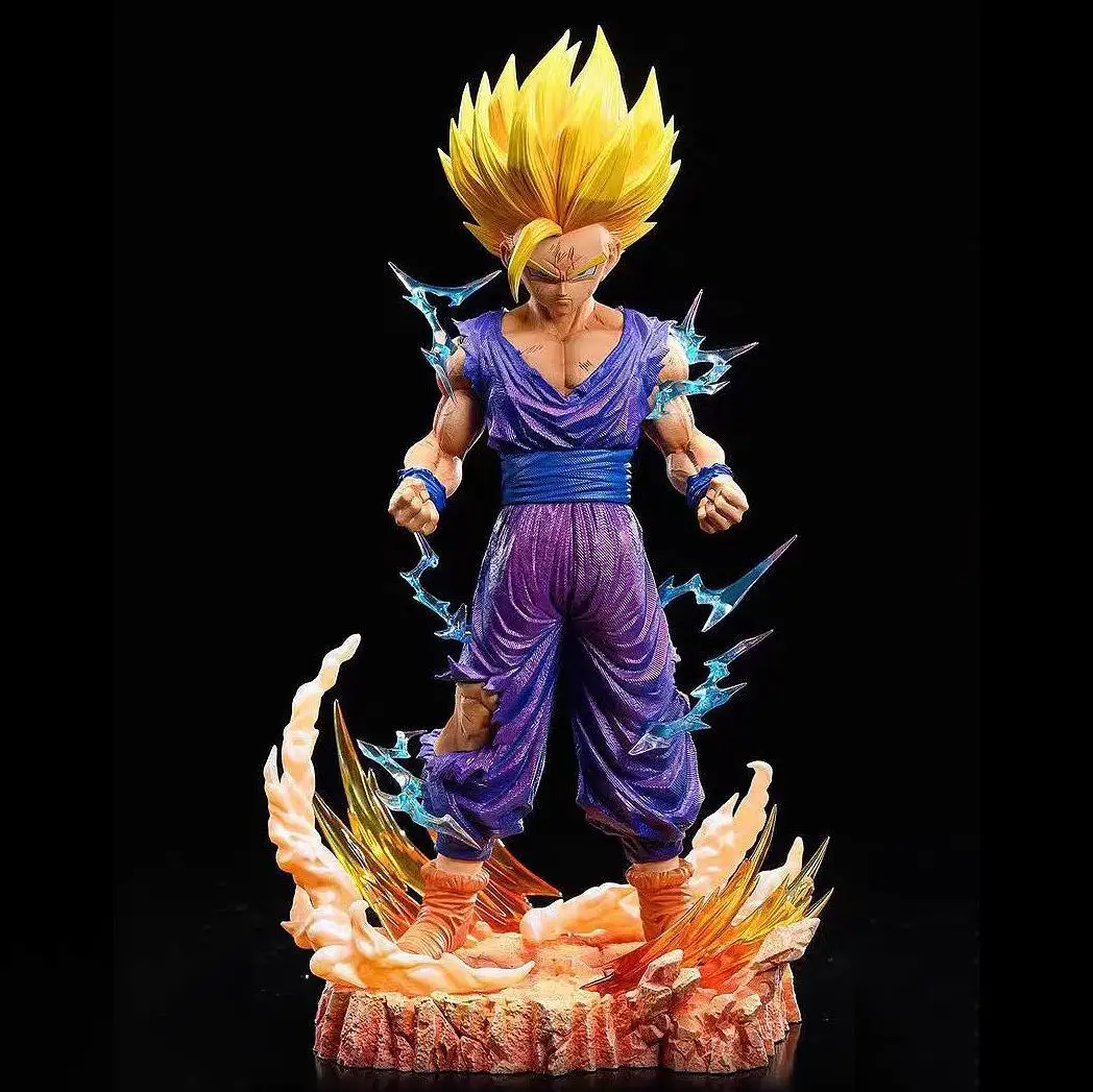 Figura de acción de Dragon Ball Z, modelo de figura de Gohan Super Saiyan, colección de Anime, regalos de Adorno