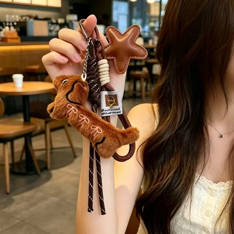 Sweet Cartoon Animal Dachshund Keychains Hanging Decoration, Dog Pendent Ornament Clothing Bags Dolls Accessories Small Gifts