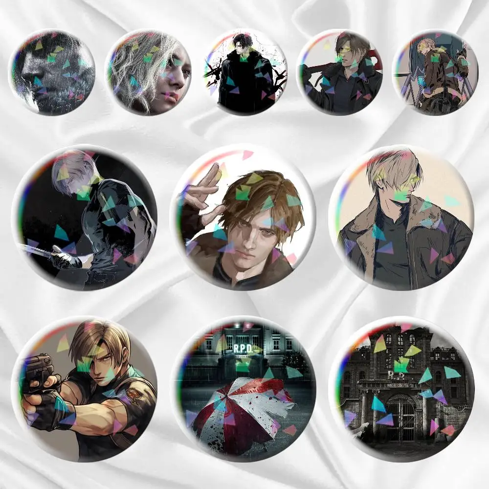 

RE9 Game Resident Evil Requiem 75mm 58mm 44mm 25mm Brooch Backpack Hat Pins Accessories Toys Badge