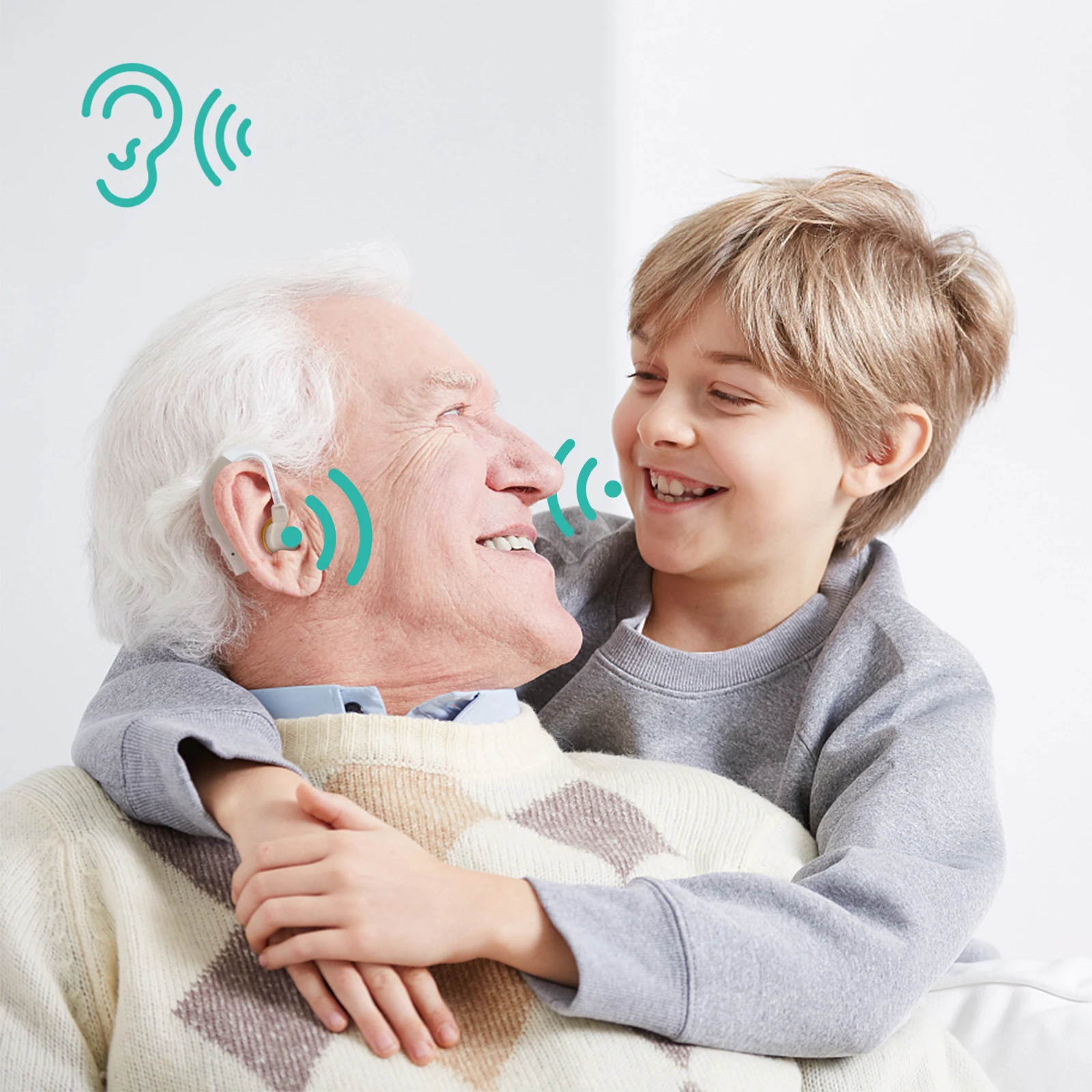 Mini Ear Hearing Aid Sound Amplifier Portable Ear Hearing Amplifier Volume Adjustable Hearing Aids for the Deaf Elder audifonos