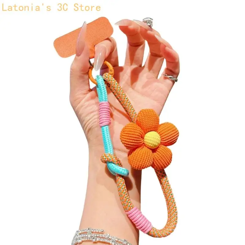 Modisches Blumenmuster, universelles Handy-Handgelenk-Lanyard für Anti-Verlust-Sicherheit – Detail 3