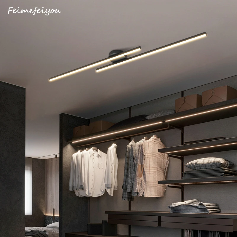 

Led Ceiling Lamps Modern Strip Aisle Ceiling Chandelier Corridor Simple Indoor Light Creative Entrance Cloakroom Decoration Lamp